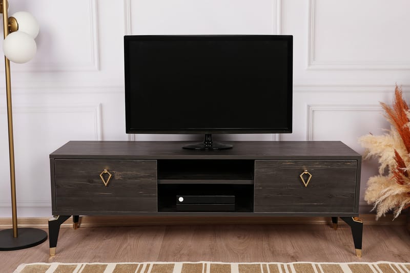 Buvillage TV-benk 143 cm - Mørkebrun - Møbler - Mediamøbel & tv møbel - TV-benk & mediabenk
