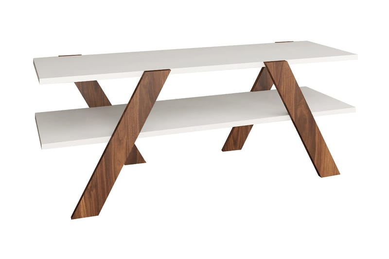 Byestad TV-benk 120 cm - Hvit - Møbler - Mediamøbel & tv møbel - TV-benk & mediabenk