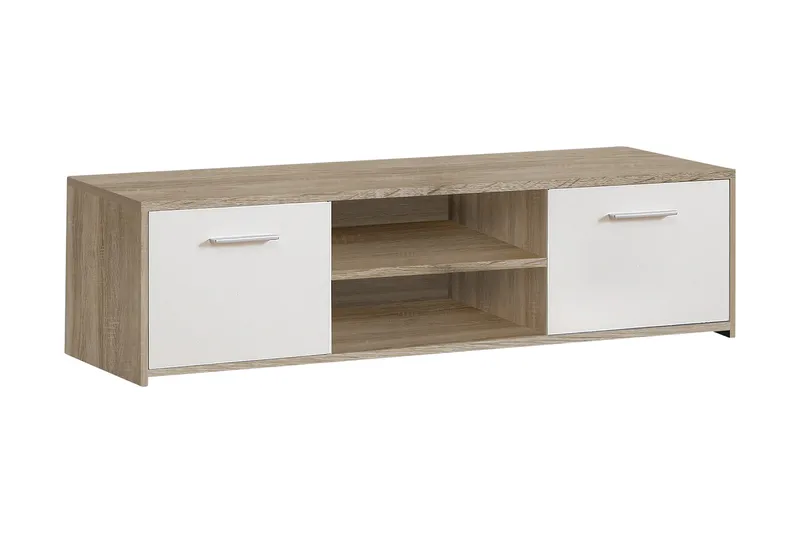 Cadgwith TV-benk 136 cm, Brun/Hvit