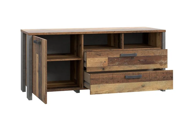 Cadle TV-Benk 142 cm - Brun/Grå - Møbler - Mediamøbel & tv møbel - TV-benk & mediabenk