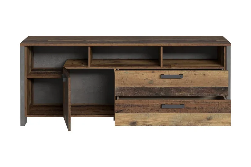 Cadle TV-Benk 161 cm - Brun/Grå - Møbler - Mediamøbel & tv møbel - TV-benk & mediabenk