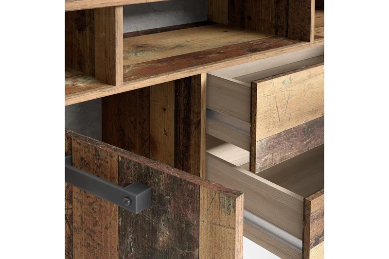 Cadle TV-Benk 161 cm - Brun/Grå - Møbler - Mediamøbel & tv møbel - TV-benk & mediabenk