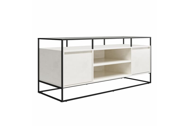 Camley Tv-benk 136,6x49,8 cm Hvit - Dorel Home - Møbler - Mediamøbel & tv møbel - TV-benk & mediabenk