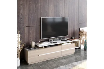 Campora TV-benk 150 cm - Natur/Hvit - Møbler - Mediamøbel & tv møbel - TV-benk & mediabenk