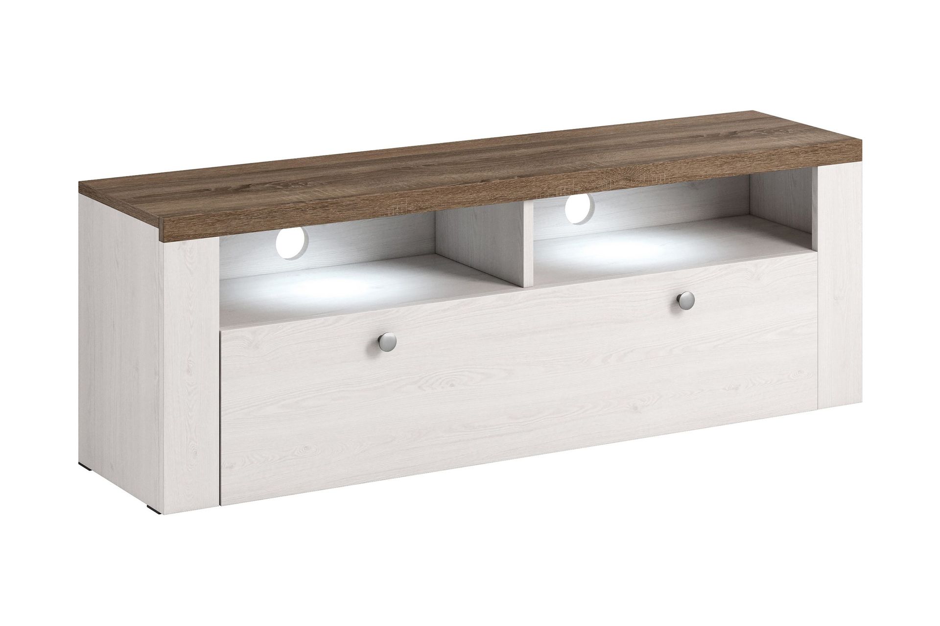 Cicely TV-benk 140 cm - Hvit