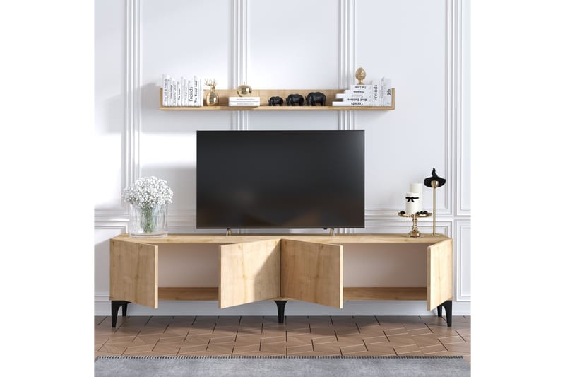 Cizylydu Tv-benk 180 cm - Natur - Møbler - Mediamøbel & tv møbel - TV-benk & mediabenk