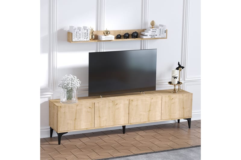 Cizylydu Tv-benk 180 cm - Natur - Møbler - Mediamøbel & tv møbel - TV-benk & mediabenk