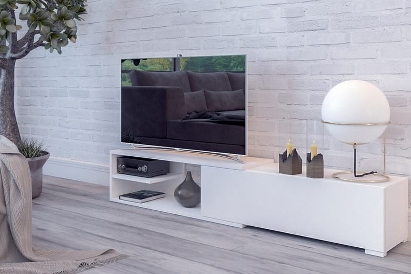 Cliff TV-benk 180 cm - Hvit - Møbler - Mediamøbel & tv møbel - TV-benk & mediabenk