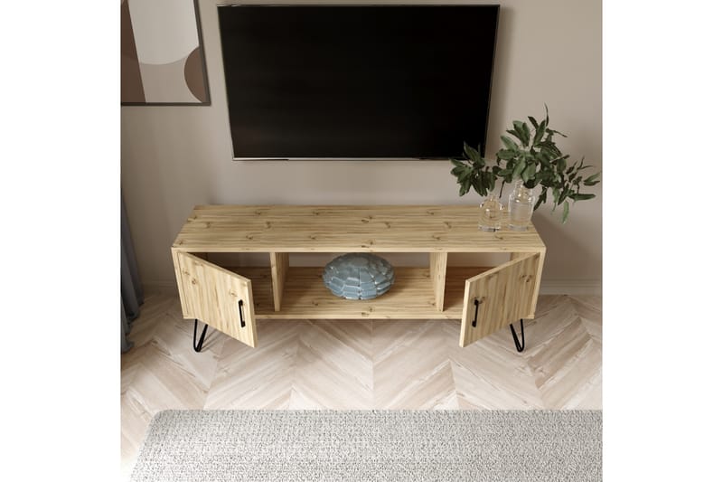 Colaldiath Tv-benk 150 cm - Natur - Møbler - Mediamøbel & tv møbel - TV-benk & mediabenk