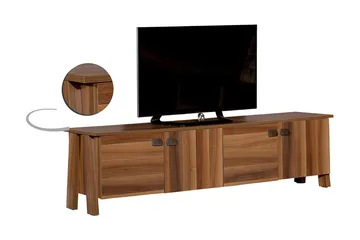 Comfortale Gulvstående TV-benk 189 cm med Oppbevaring i Mørkt Tre - Brun - Møbler - Mediamøbel & tv møbel - TV-benk & mediabenk