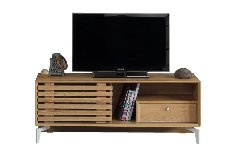 Comfortale TV-benk 100 cm, Grå Tre