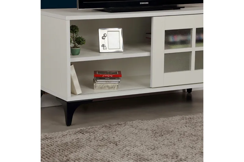 Comfortale TV-benk 100 cm - Hvit - Møbler - Mediamøbel & tv møbel - TV-benk & mediabenk