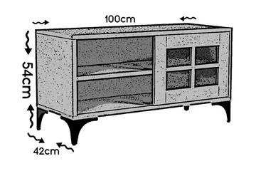 Comfortale TV-benk 100 cm - Hvit - Møbler - Mediamøbel & tv møbel - TV-benk & mediabenk