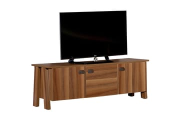 Comfortale TV-benk 144 cm med Oppbevaring i Mørkt Tre - Brun - Møbler - Mediamøbel & tv møbel - TV-benk & mediabenk
