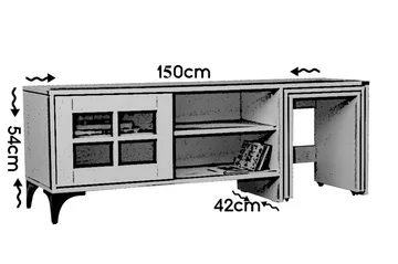 Comfortale TV-benk 150 cm - Eik - Møbler - Mediamøbel & tv møbel - TV-benk & mediabenk