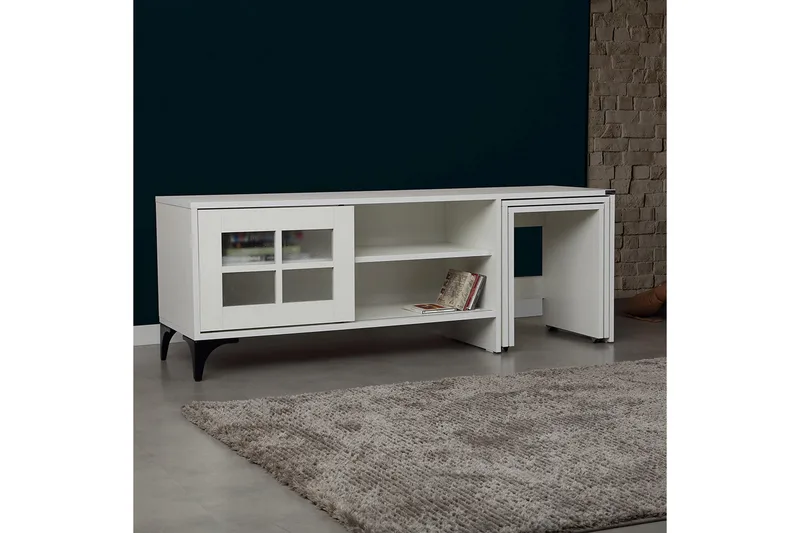 Comfortale TV-benk 150 cm - Hvit - Møbler - Mediamøbel & tv møbel - TV-benk & mediabenk