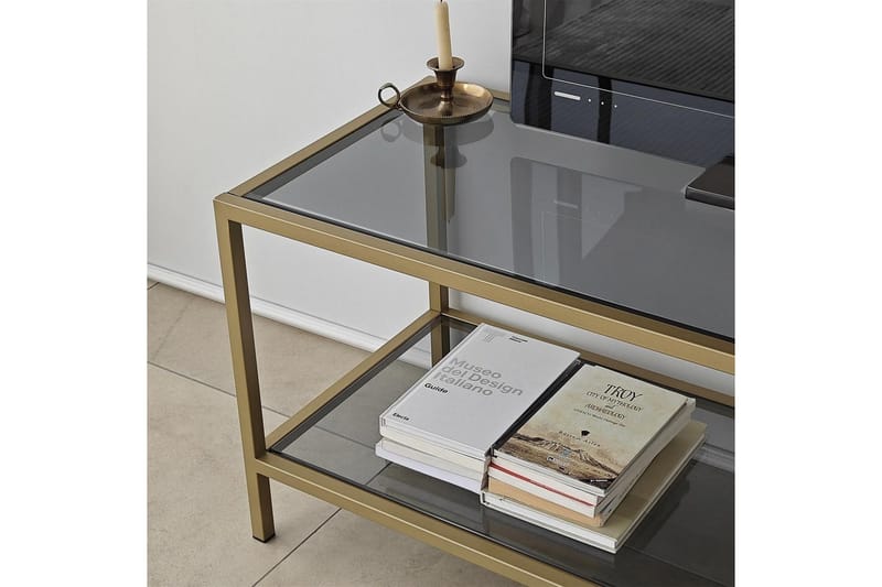 Condurso TV-benk 130 cm - Gull - Møbler - Mediamøbel & tv møbel - TV-benk & mediabenk