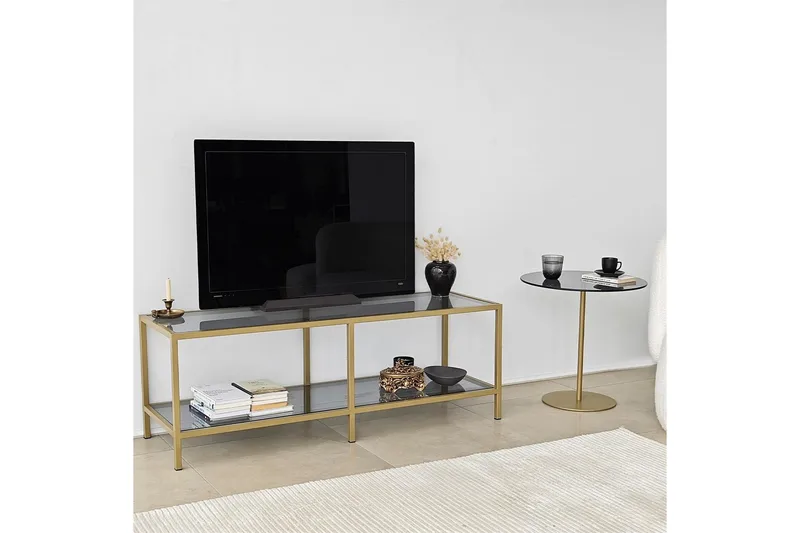 Condurso TV-benk 130 cm - Gull - Møbler - Mediamøbel & tv møbel - TV-benk & mediabenk