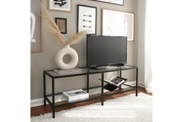 Condurso Tv-benk 130 cm - Svart - Møbler - Mediamøbel & tv møbel - TV-benk & mediabenk