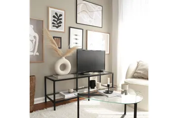 Condurso Tv-benk 130 cm - Svart - Møbler - Mediamøbel & tv møbel - TV-benk & mediabenk