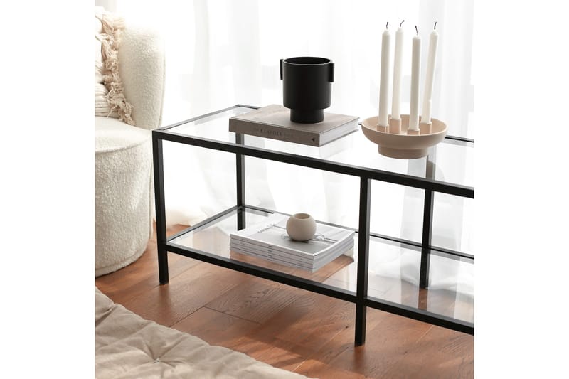 Condurso Tv-benk 130 cm - Svart - Møbler - Mediamøbel & tv møbel - TV-benk & mediabenk