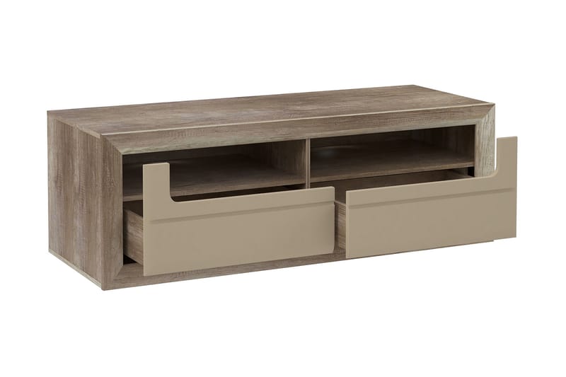Corlius Tv-benk 144 cm - Beige/Brun - Møbler - Mediamøbel & tv møbel - TV-benk & mediabenk