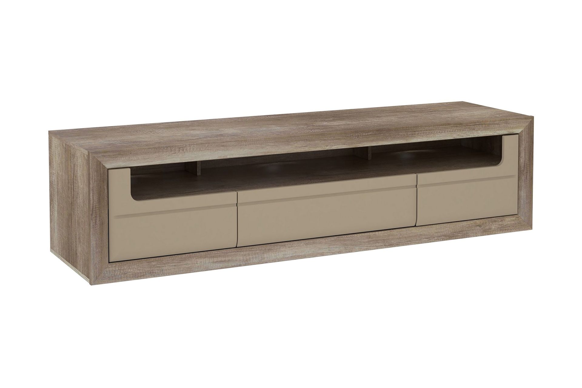 Corlius Tv-benk 194 cm - Beige/Brun