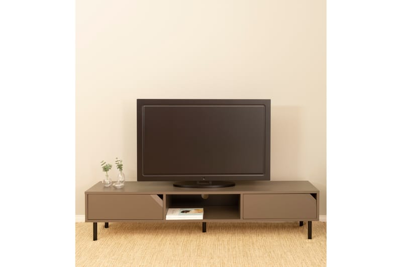 Corner Tv-benk 176,5 cm - Beige - TV-benk & mediabenk