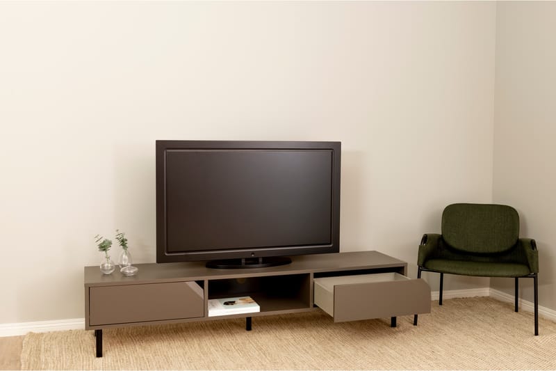 Corner Tv-benk 176,5 cm - Beige - TV-benk & mediabenk