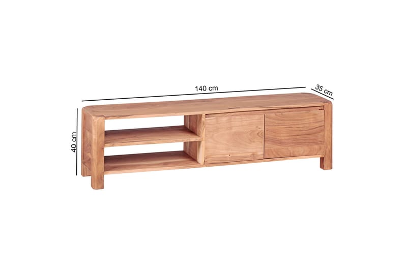 Cricks TV-benk 140 cm - Brun - Møbler - Mediamøbel & tv møbel - TV-benk & mediabenk