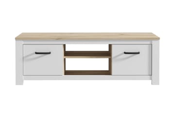 Crumpton TV-Benk 161 cm - Hvit/Brun - Møbler - Mediamøbel & tv møbel - TV-benk & mediabenk