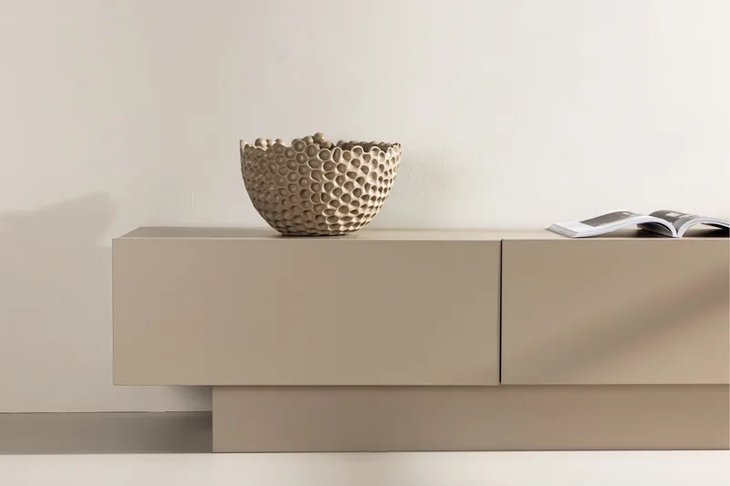 Cuenca TV-benk 160x47 cm beige Venture Home Cuenca TV-benk 160x47 cm Beige - Møbler - Mediamøbel & tv møbel - TV-benk & mediabenk