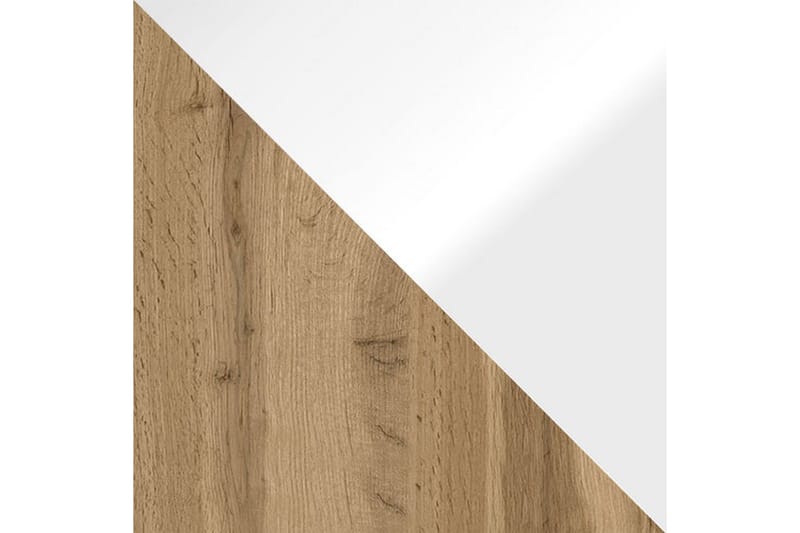 Cuguen TV-benk 180 cm LED-belysning - Tre/Natur|Hvit|Hvit LED - Møbler - Mediamøbel & tv møbel - TV-benk & mediabenk