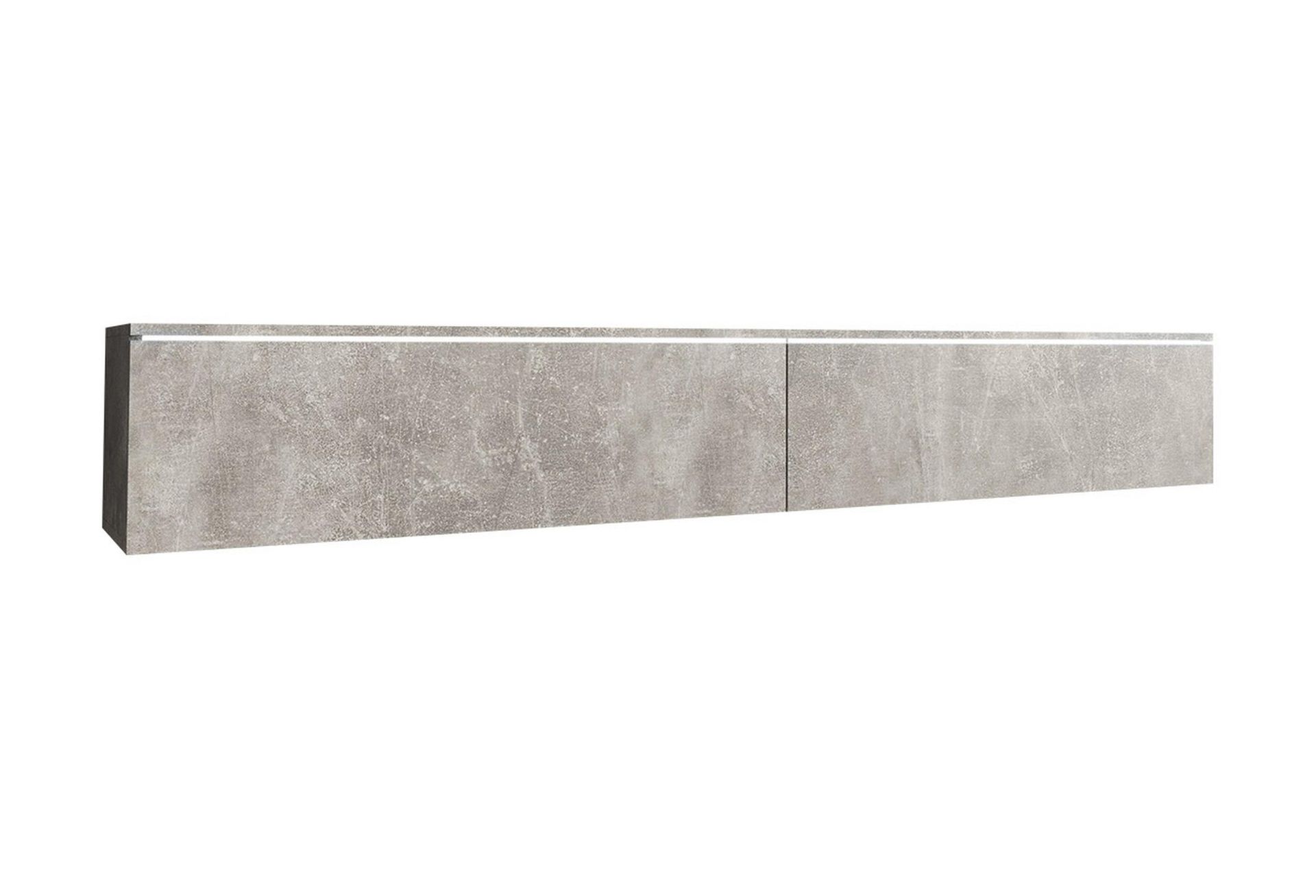 Cuguen TV-benk 180 cm LED - Grå/Hvit