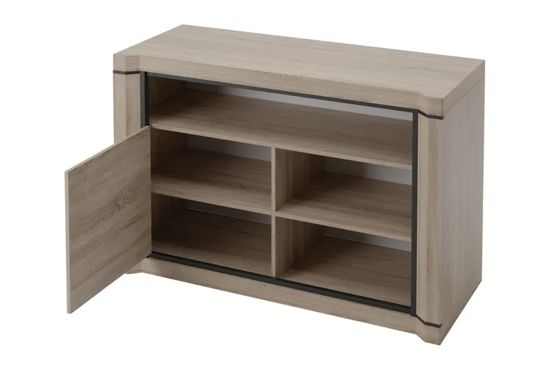 Dallas TV-benk 107x48x72 cm - Beige/Grå - Møbler - Mediamøbel & tv møbel - TV-benk & mediabenk