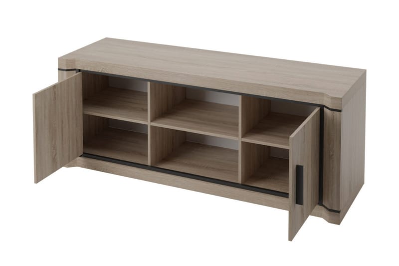 Dallas TV-benk 137x43,5x53 cm - Beige/Grå - Møbler - Mediamøbel & tv møbel - TV-benk & mediabenk