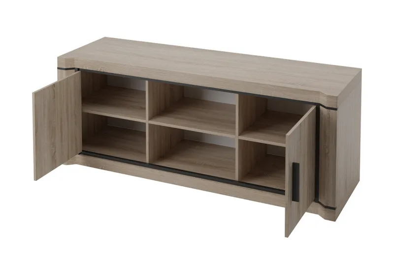 Dallas TV-benk 137x44x53 cm - Beige/Grå - Møbler - Mediamøbel & tv møbel - TV-benk & mediabenk