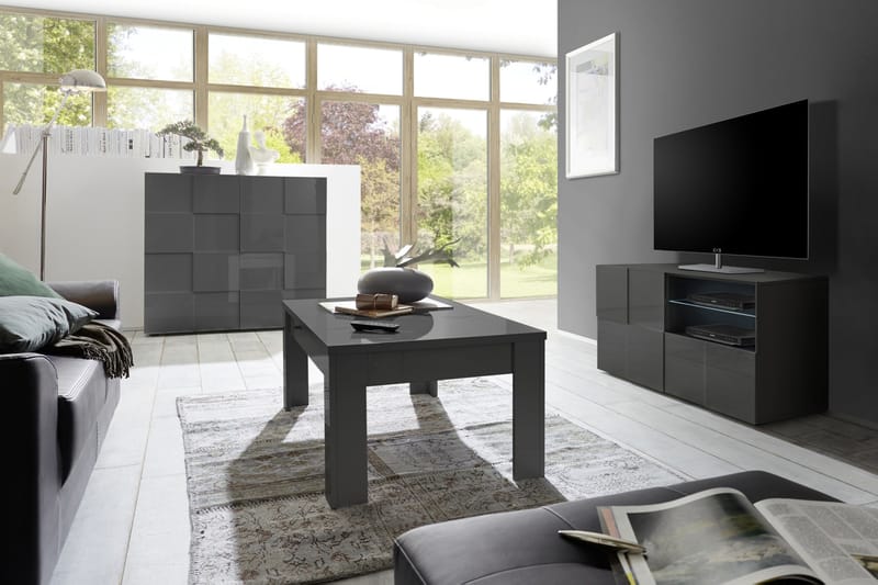Dama TV-benk 121 cm - Grå - Møbler - Mediamøbel & tv møbel - TV-benk & mediabenk