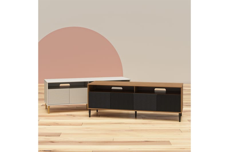 Daphne Tv-benk 158,5x50 cm Hvit - Dorel Home - Møbler - Mediamøbel & tv møbel - TV-benk & mediabenk