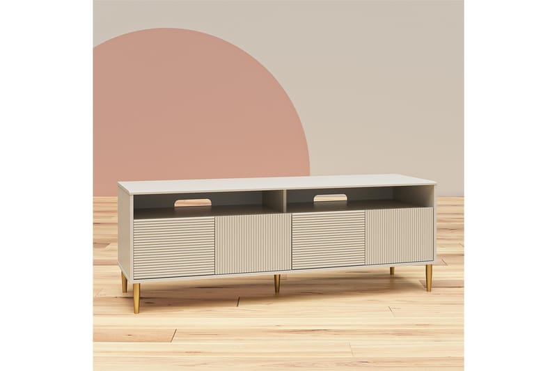 Daphne Tv-benk 158,5x50 cm Hvit - Dorel Home - Møbler - Mediamøbel & tv møbel - TV-benk & mediabenk