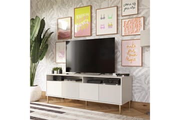 Daphne Tv-benk 158,5x50 cm Hvit - Dorel Home - Møbler - Mediamøbel & tv møbel - TV-benk & mediabenk