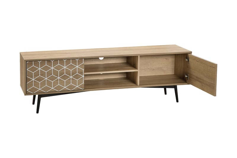 Dariana TV-Benk 160 cm - Tre/Natur - Møbler - Mediamøbel & tv møbel - TV-benk & mediabenk
