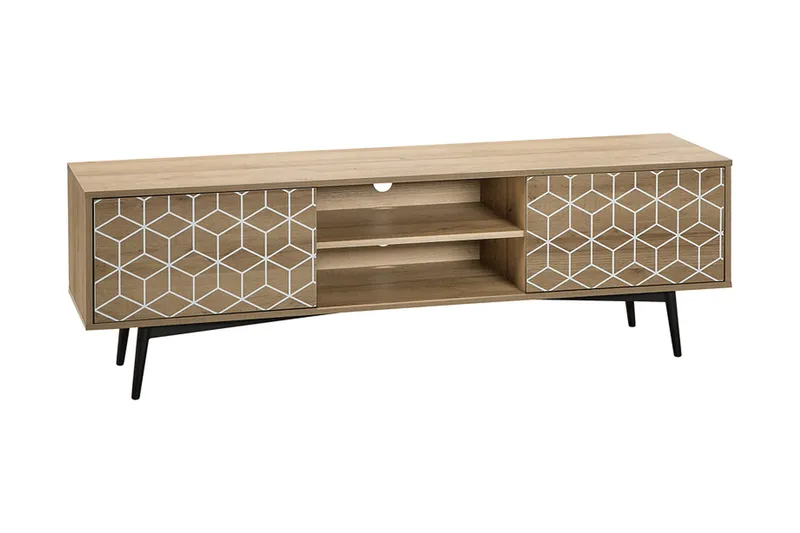 Dariana TV-Benk 160 cm, Tre/Natur