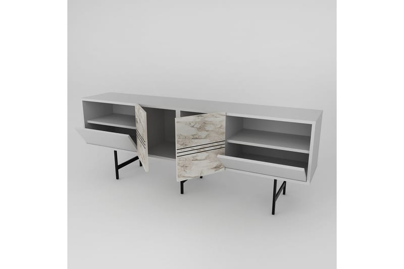 Dasaki Tv-benk 180 cm - Hvit - Møbler - Mediamøbel & tv møbel - TV-benk & mediabenk