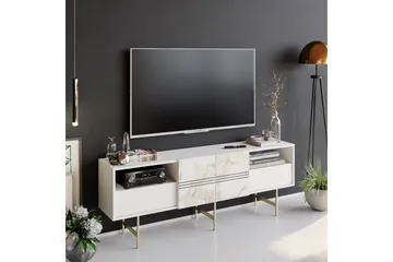 Dasaki Tv-benk 180 cm - Hvit - Møbler - Mediamøbel & tv møbel - TV-benk & mediabenk