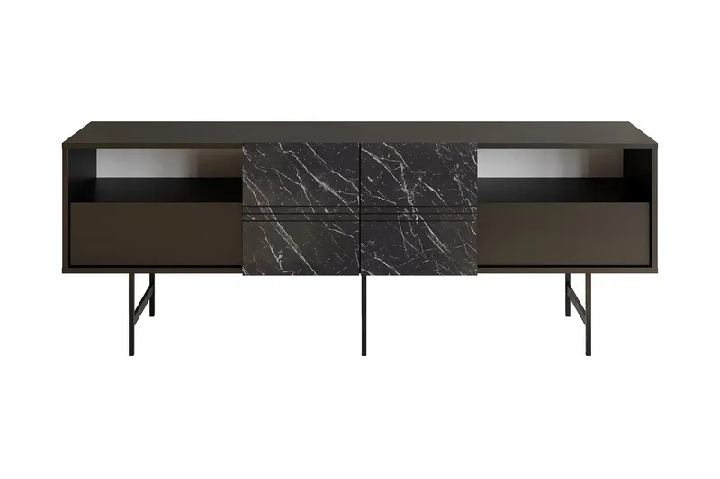 Dasaki Tv-benk 180 cm, Svart