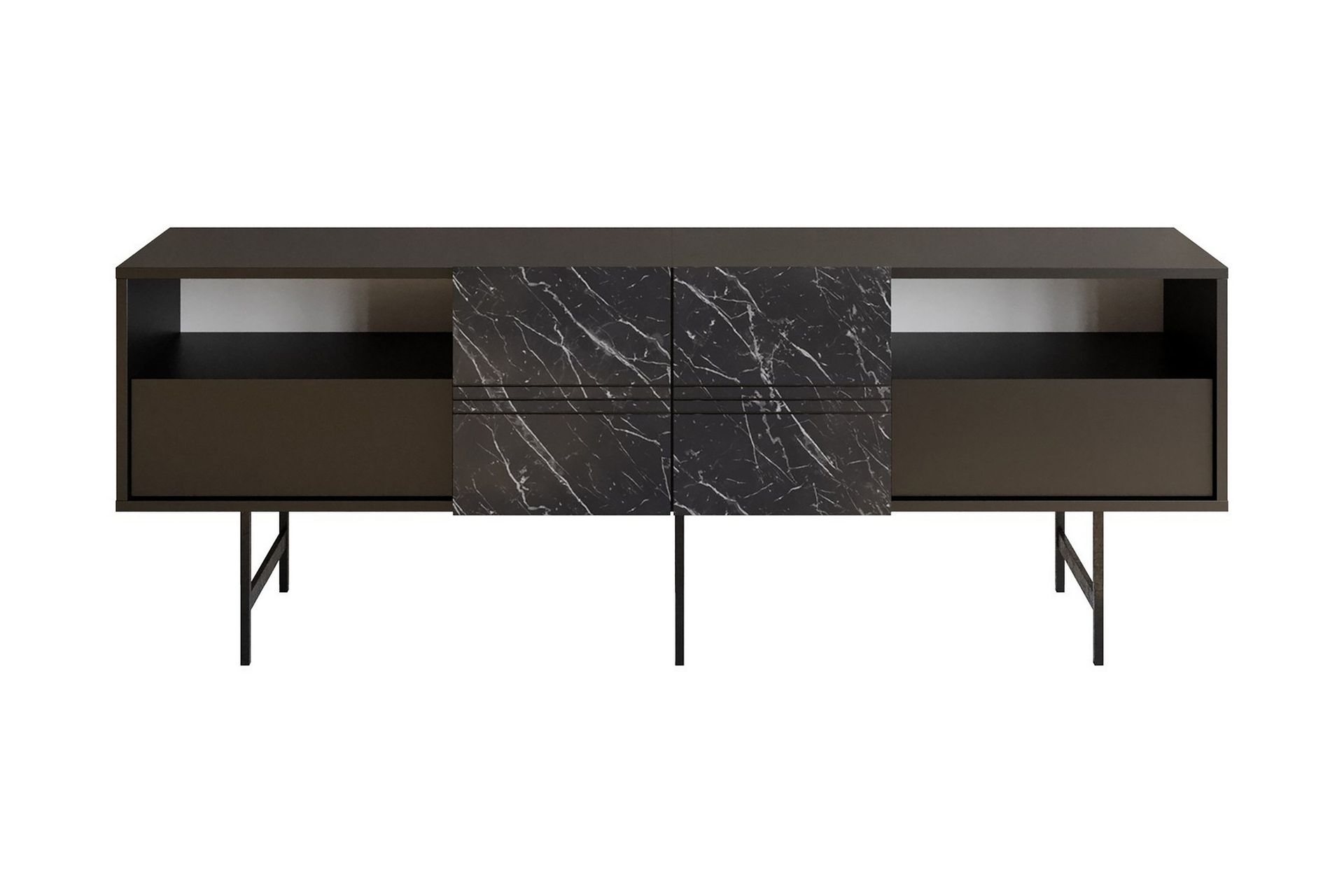 Dasaki Tv-benk 180 cm - Svart