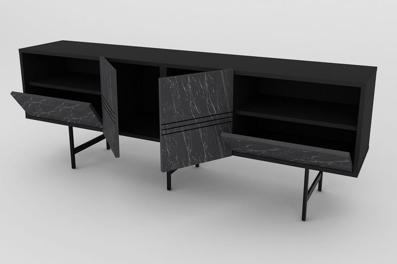 Dasaki Tv-benk 180 cm - Svart - Møbler - Mediamøbel & tv møbel - TV-benk & mediabenk