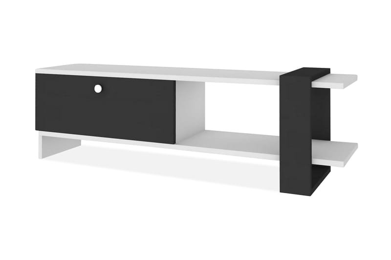 Davinroy TV-Benk 120 cm - Hvit|Grå - Møbler - Mediamøbel & tv møbel - TV-benk & mediabenk