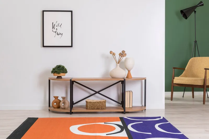 Debesis TV-benk 138 cm, Brun/Svart